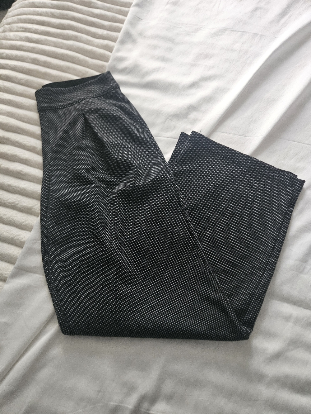 Micro-Pattern Dress Pants